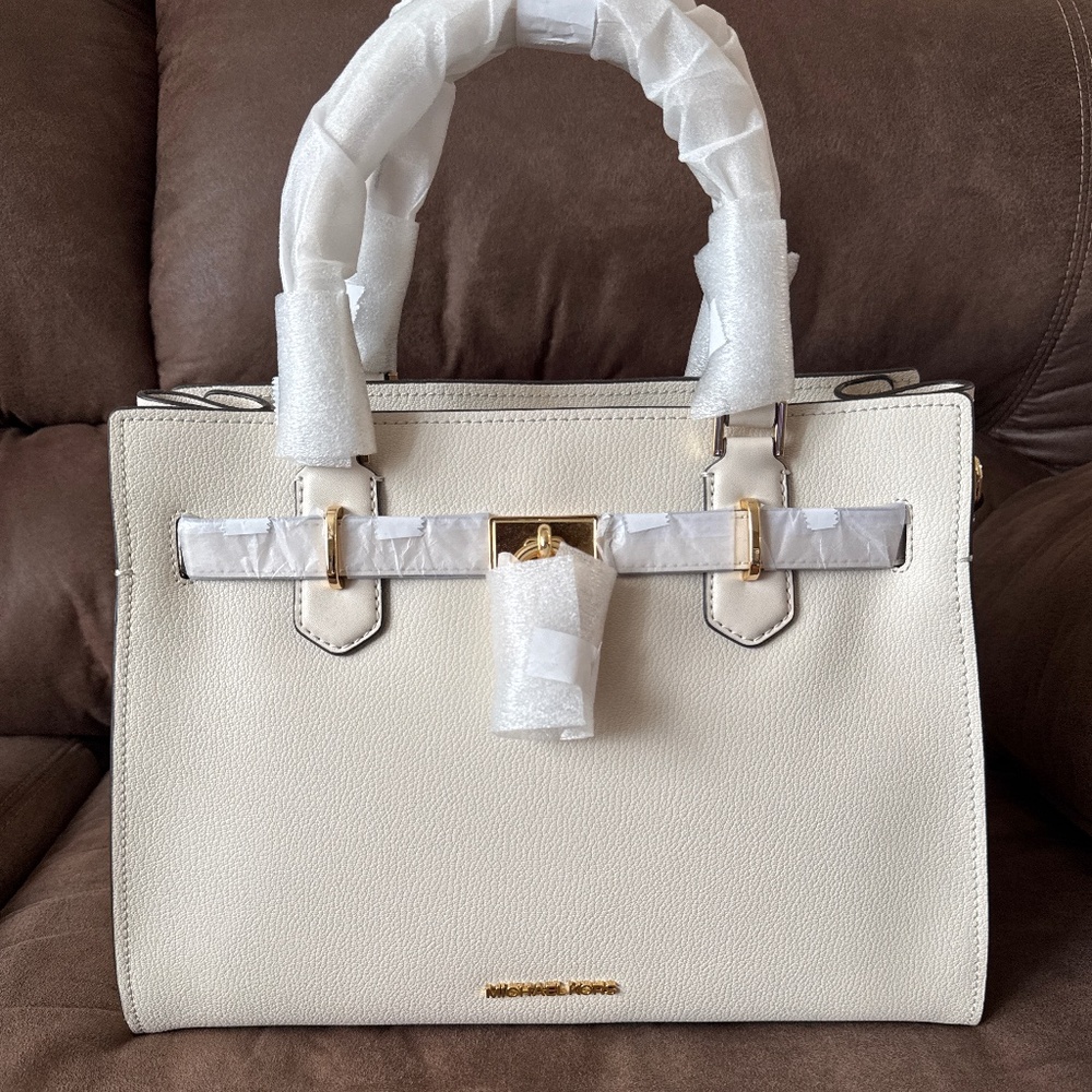 Michael Kors Hamilton Medium Leather Satchel